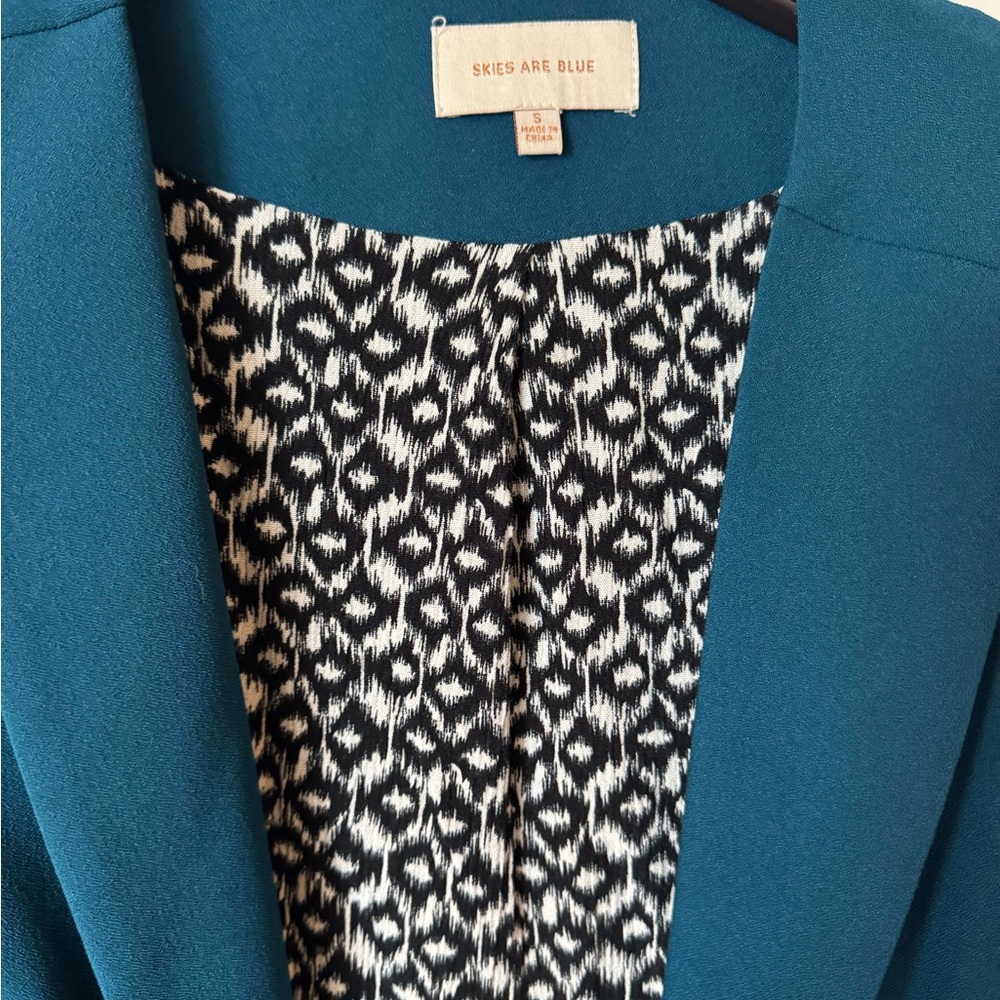 Skies Are Blue Teal Blazer from Stitch Fix - Picture 2 of 5